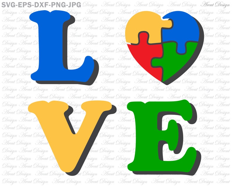 Free Free 300 Love Autism Svg SVG PNG EPS DXF File