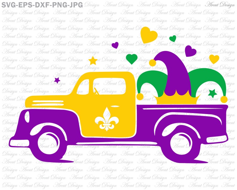 Download Mardi gras old truck antler vintage svg eps dxf png jpg ...