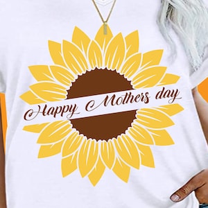 Happy Mothers Day Svg Png, Mom life Sunflower Svg, Flower Svg, Monogram Svg, Momlife Sunflower Svg, svg png dxf File per Cricut, Silhouette
