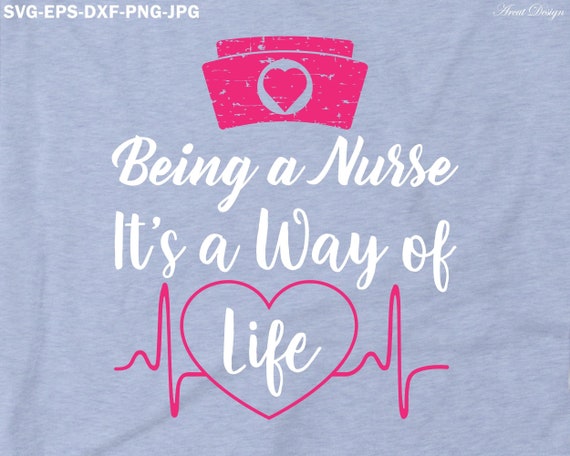 Download Being A Nurse Svg Nurse Hat Svg Heartbeat Svg For Cricut Etsy
