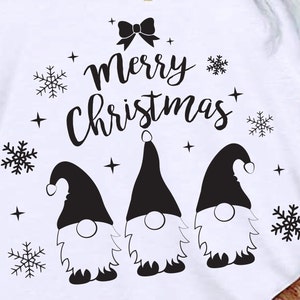 Buon Natale Gnomi Svg, Gnome neve SVG, Cravatta Svg, Gnomi Svg, Natale in formato SVG, File di taglio in formato Svg per CriCut Silhouette, svg dxf png jpg eps