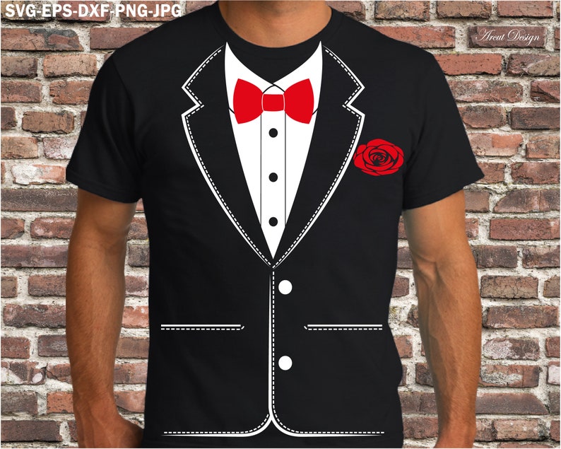 Download Tuxedo svg wedding svg tuxedo clipart bow tie svg suit | Etsy