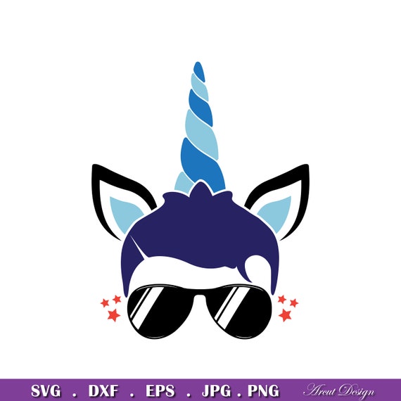 Download Boy unicorn svg unicorn boy birthday svg unicorn sunglasses | Etsy