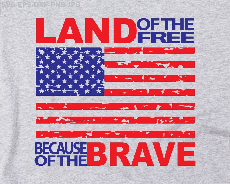 Free Free 296 Patriotic Home Of The Free Because Of The Brave Svg SVG PNG EPS DXF File