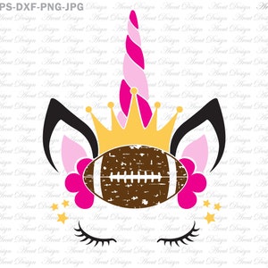 voetbal Unicorn Crown Svg, shirt SVG, voetbal SVG, grunge SVG, uilen SVG, uil gesneden bestand, voetbal Unicorn SVG, Unicorn Crown SVG, SVG-bestanden,