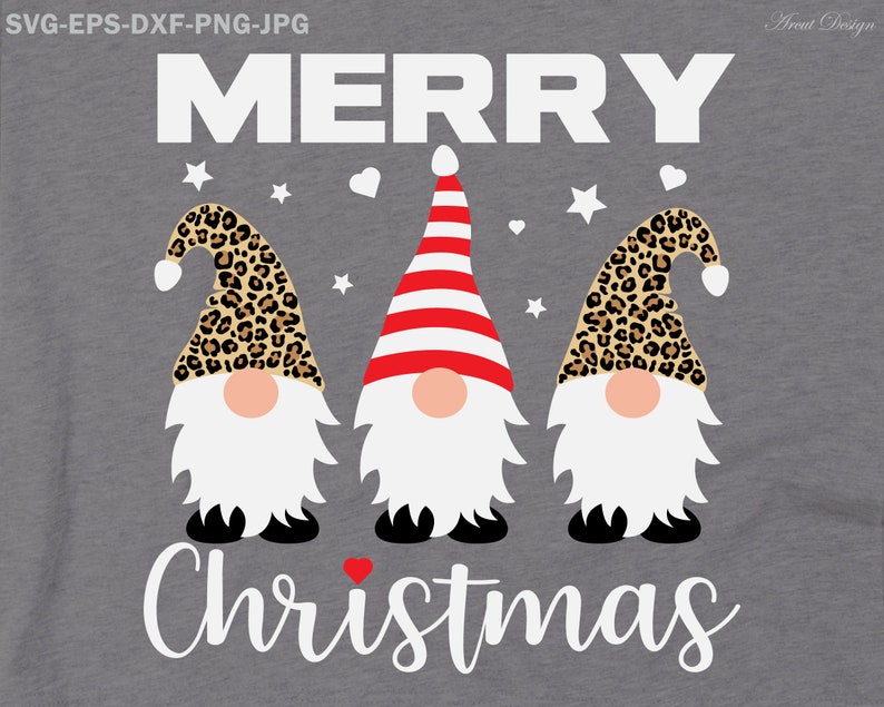 Download Merry Christmas Gnomes Leopard Cute Gnomies Svg Kids Funny ...