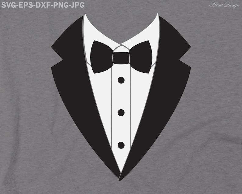 Download Tuxedo svg wedding svg tuxedo clipart bow tie svg suit | Etsy
