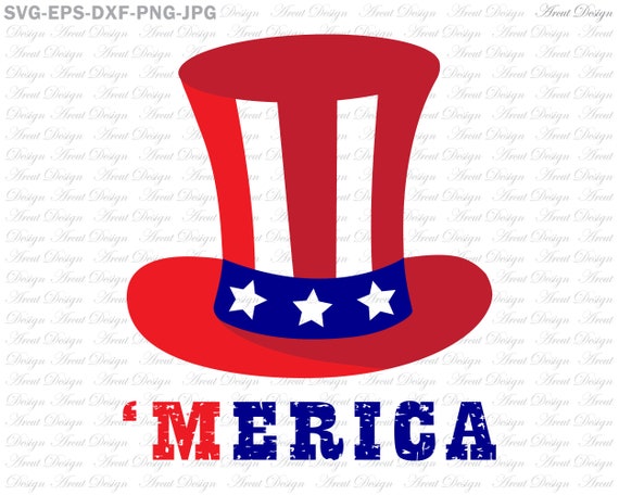 Download Merica Usa Hat Svg Fourth Of July Svg 4th Of July Svg Etsy