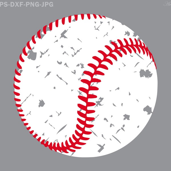 Distressed Baseball svg, Baseball svg, Distressed Svg, grunge Baseball svg, baseball mom, svg dxf eps png svg files, digital download files