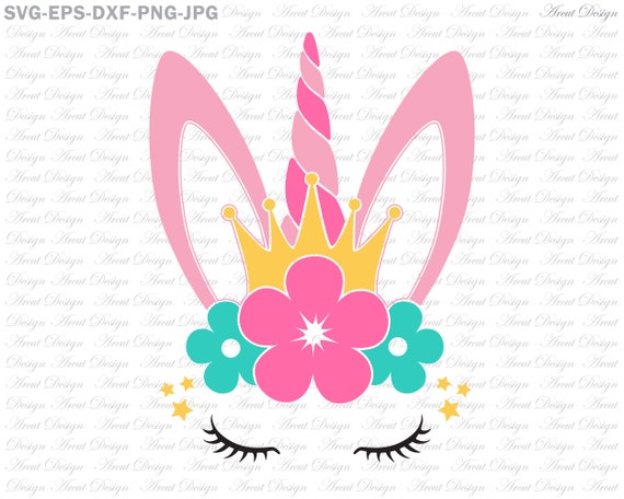 Download Easter Bunny Unicorn Crown Svg Archivos Svg Para Cricut Etsy