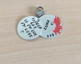 cat tag etsy