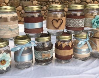 decorated jars etsy