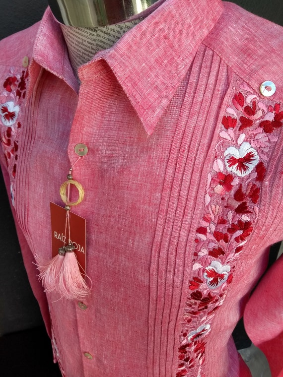 guayabera rosa