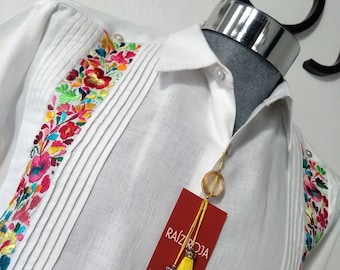 Linen Guayabera - Santiago Colorful