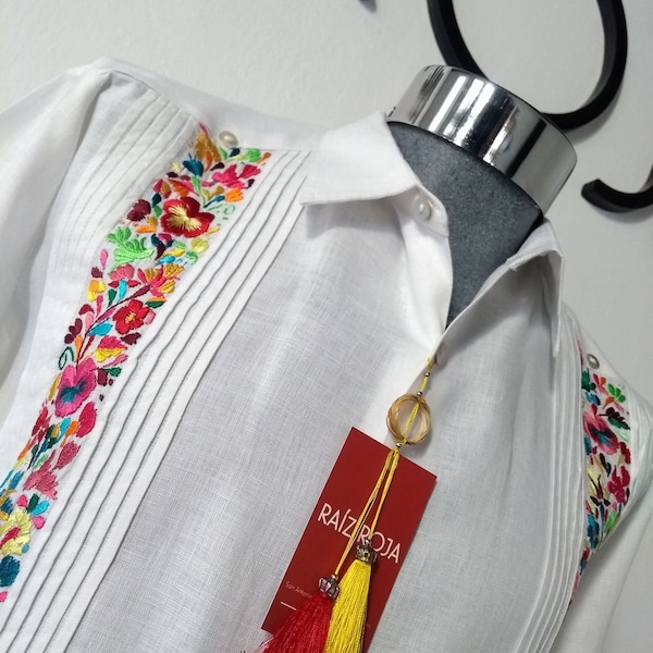 Linen Guayabera - Santiago Colorful