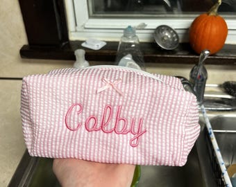 Customized Embroidered Makeup Bag