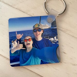 Personalized Photo Keychain - Custom Keychain with Your Image, Logo, or Design. Unique Gift for Valentine’s Day or Special Occasion