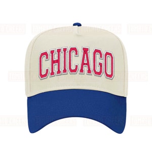 Chicago Embroidered Hat - Custom Retro Style Block Cuve Snapback Cap - Fast Ship