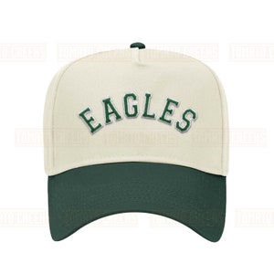 Custom EAGLES Baseball Hat - Personalized Retro Arched Block Snapback Cap - Fast Ship