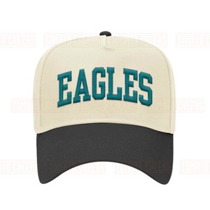 Custom Eagles Embroidered Hat - Personalized Retro Arched Block Snapback Cap - Fast Ship