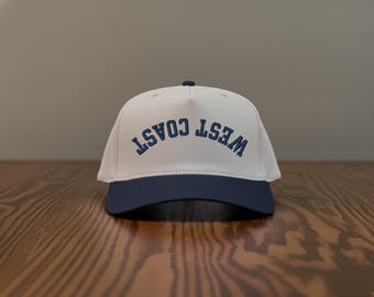 Custom Upside Down Embroidered Hat, Reversed Text Trucker Snapback