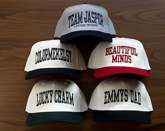 Custom Bride Hat, Embroidered Bachelorette Cap, Personalized Text Trucker Snapback