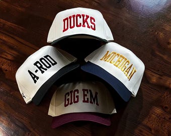 Custom Bachelorette Hat, Embroidered Personalized Trucker Cap, 5 Panel Two Tone Adjustable Snapback
