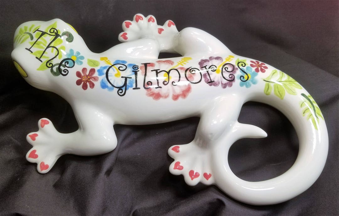 Custom Painted Ceramic Gecko Etsy