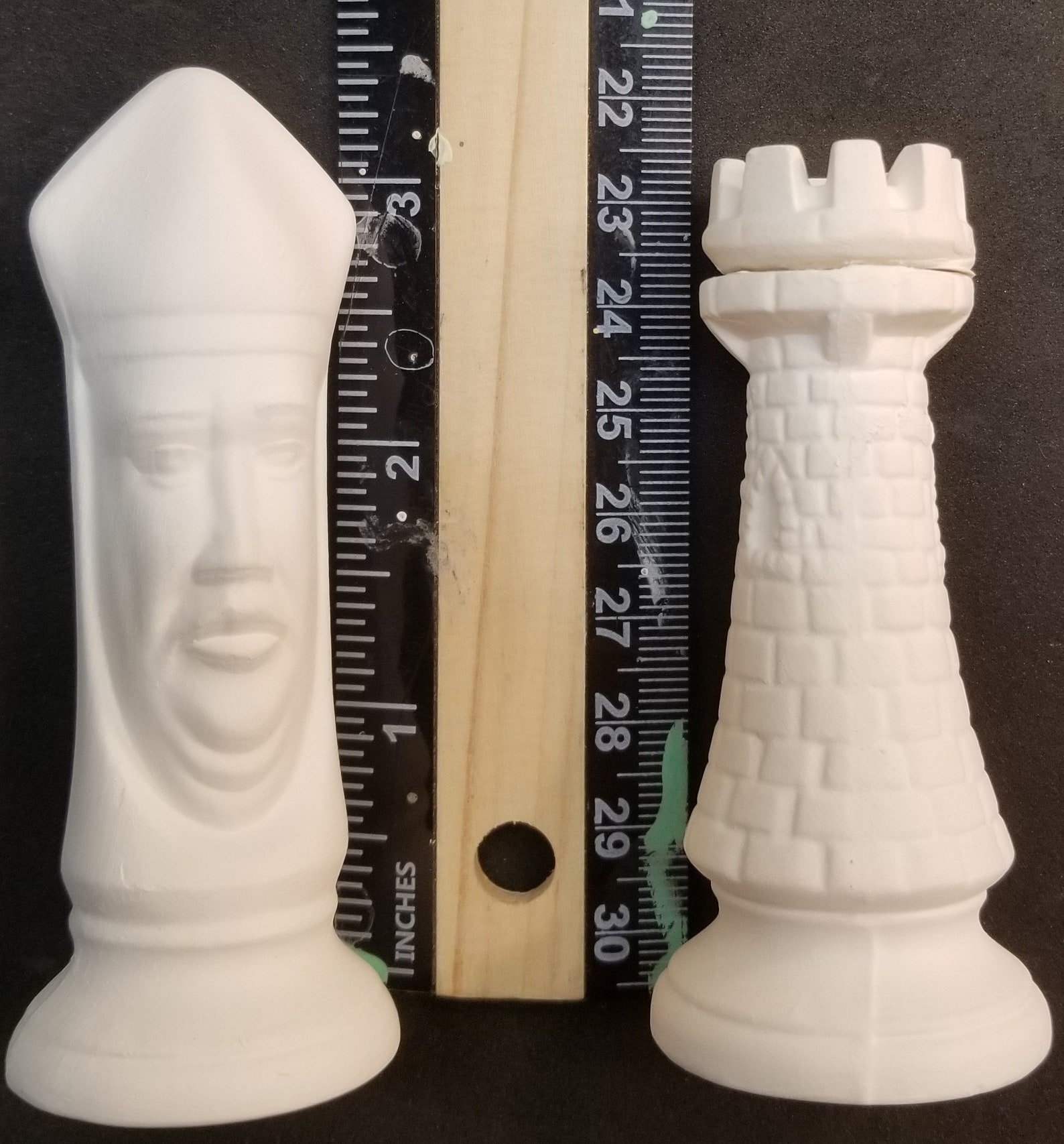 SMALL Ceramic Bisque Chess Set Etsy