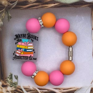 Book Lover Cup Charm | Cup Charms | Cup Accessories | Tumbler Charms | Handle Charms | Handle Bracelets | Funny Cup Charm