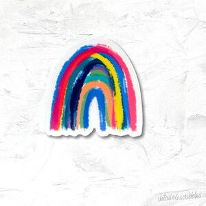 Clear Vinyl Kleiner Regenbogen Aufkleber