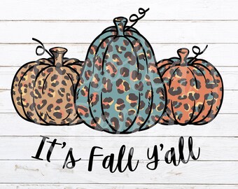 Its Fall Yall Leopard Boho Pumpkins Fall Design Fall Lover Sweatshirt