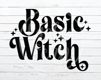 Basic Witch Png, Halloween Png, Sublimation Download, Printable, Clipart Fall, Witch Graphic, Witchy Woman
