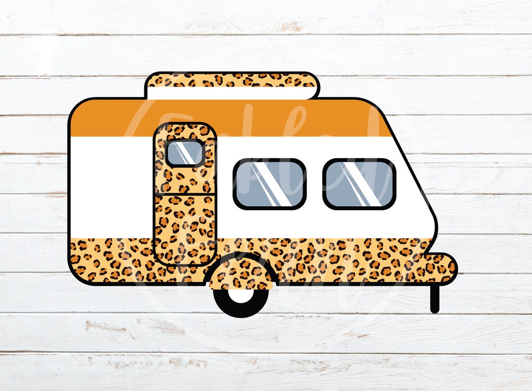 Cheetah Print RV Camper PNG Instant Download Sublimation T-shirt Design ...