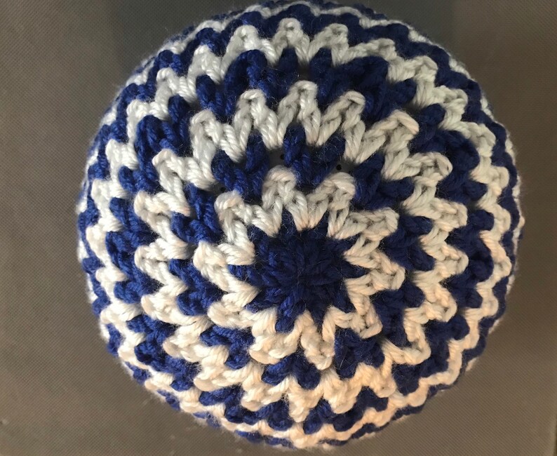 Blue And White Chevron Kids Hat