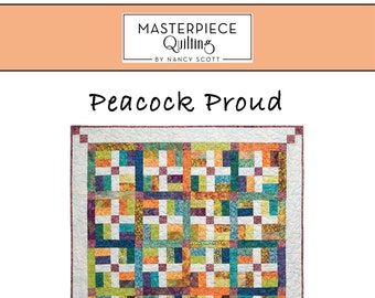 Peacock Proud Quilt Pattern - PDF Digital Download