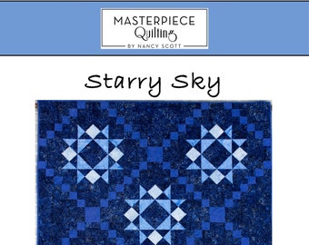 Starry Sky Quilt Pattern - PDF Digital Download