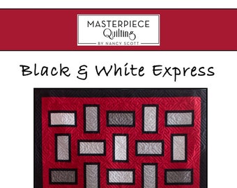 Black & White Express Quilt - PDF Pattern