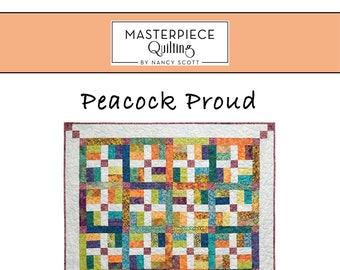Peacock Proud Quilt - Print Pattern