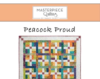 Peacock Proud Quilt - Print Pattern
