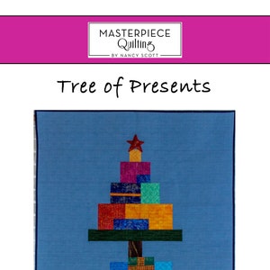 Quilt Pattern Tree of Presents Wall Hanging - PDF digital download