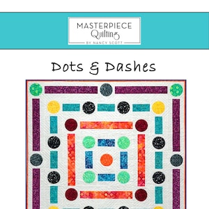 Dots & Dashes Quilt Print Pattern image 1