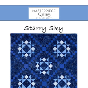 Starry Sky Quilt Pattern - PDF Digital Download