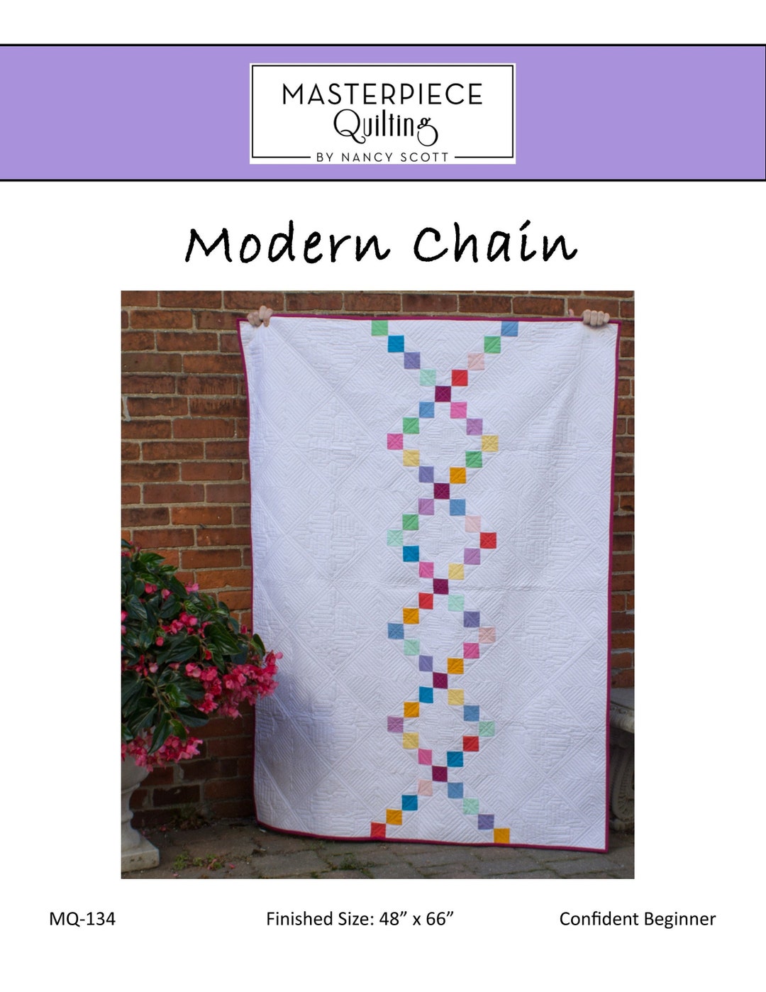 Modern Chain Quilt Pattern - Digital Download - Etsy