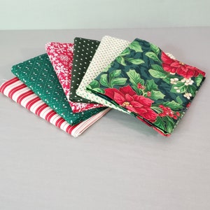 6 Fat Quarter Bundle "Our Pick" of Christmas Quilting Cottons