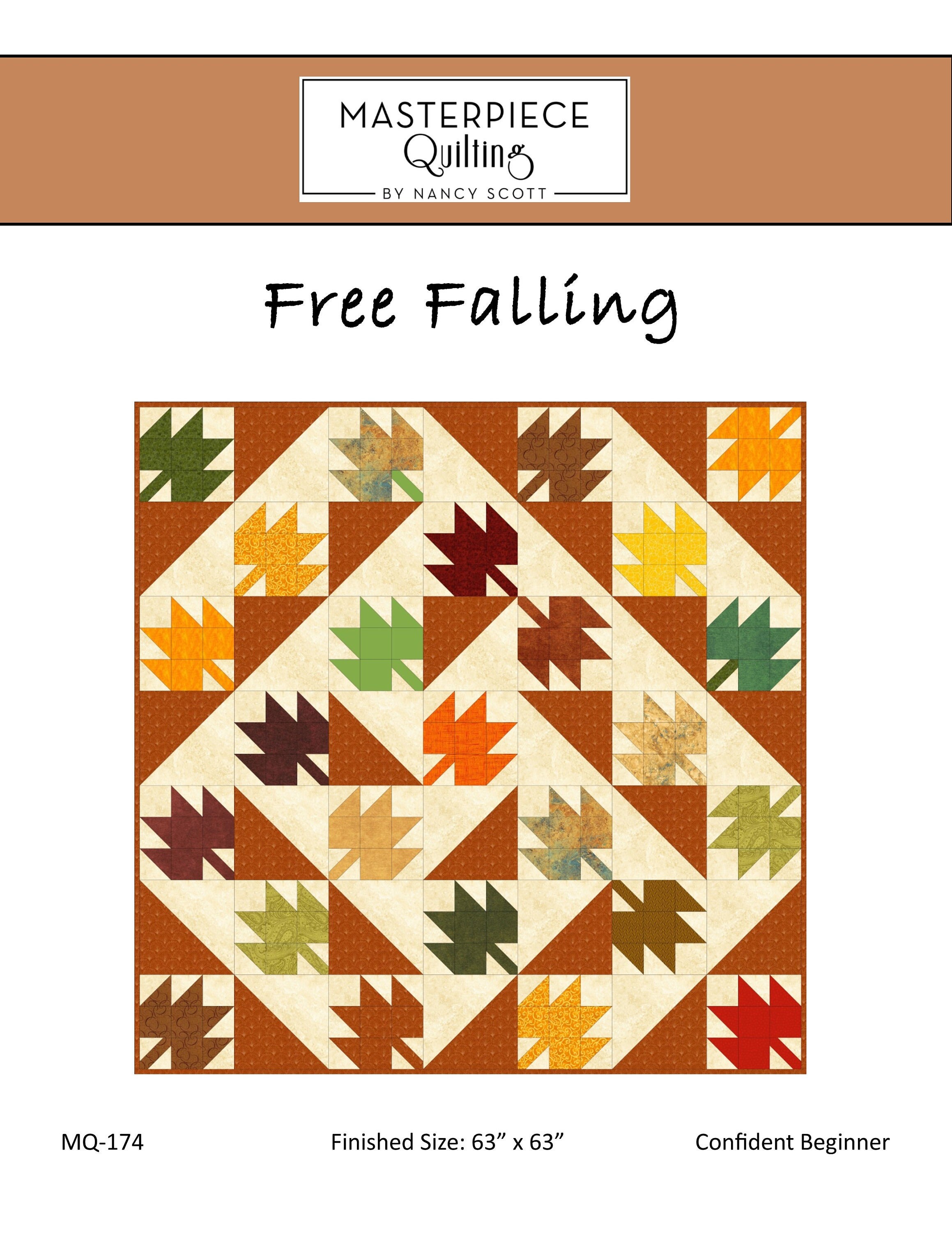 Free Falling Quilt Pattern PDF Download Autumn Fall Quilted Decor Etsy