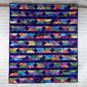 Sunburst Strips & Squares Quilt - Print Pattern image 5