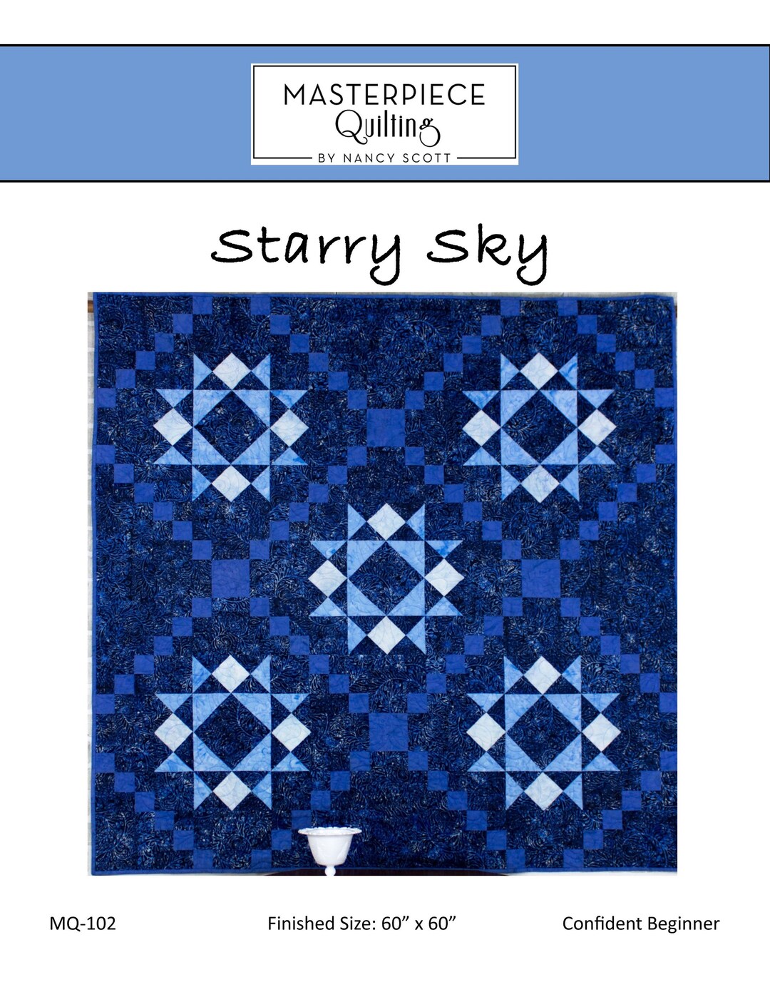 Starry Sky Quilt Print Pattern Etsy
