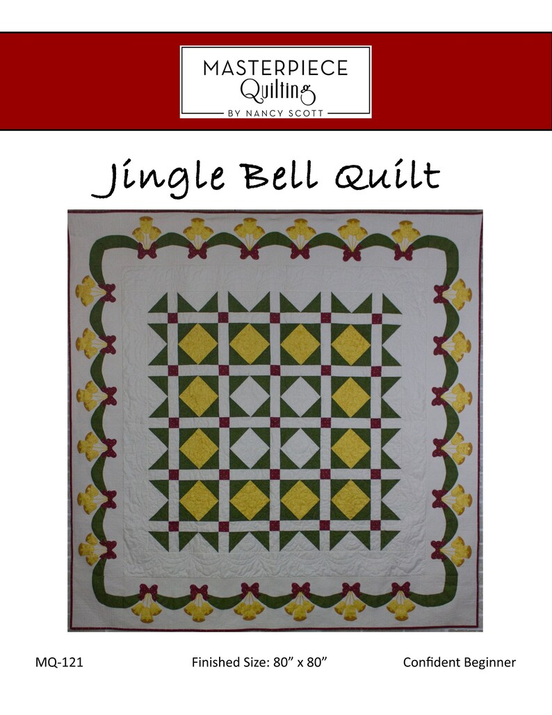 Quilt Pattern Jingle Bells Quilt Christmas Quilt PDF Digital Download Pattern Etsy