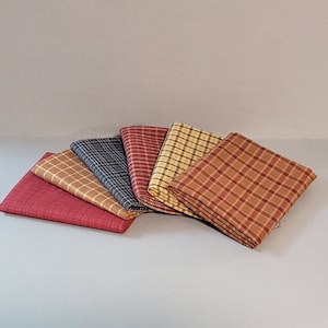 6 Fat Quarter Bundle Curated &quot;Our Pick&quot; Homespun Cotton Fabrics
